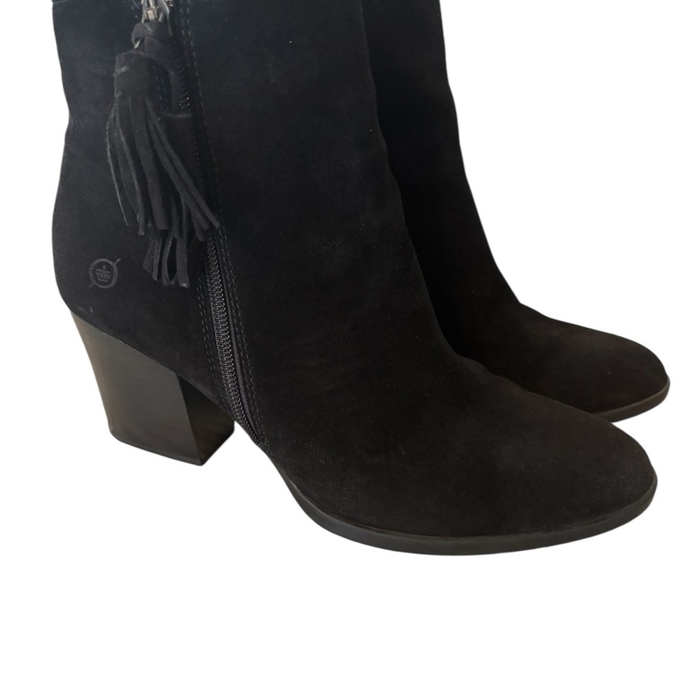 BORN - Black Suede Ankle Boots